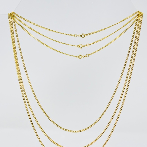 22inch,14k Gold Curb Chain Necklace - Picture 14 of 17